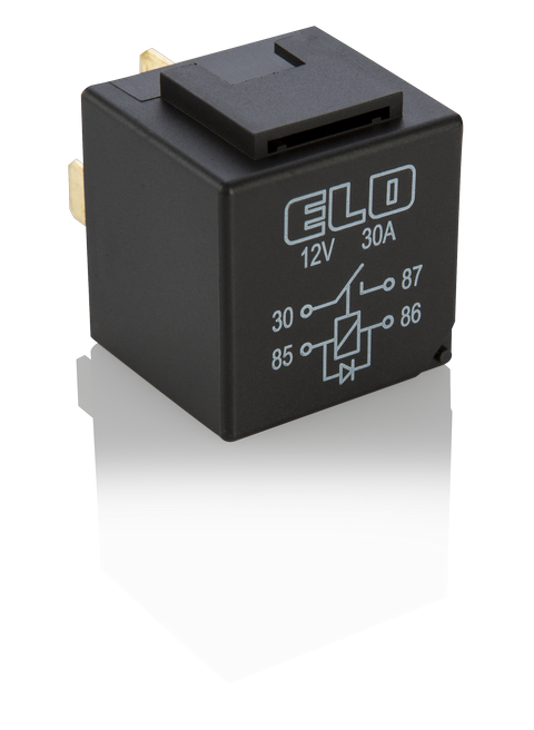 Standart Mini ISO Röle 12V 30A Diyotlu Su Geçirmez